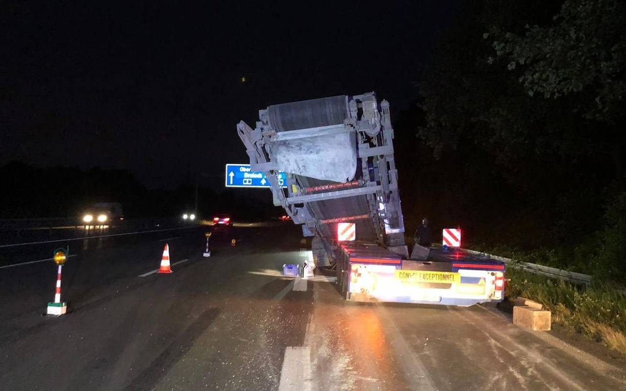 Schwertransport auf der A2