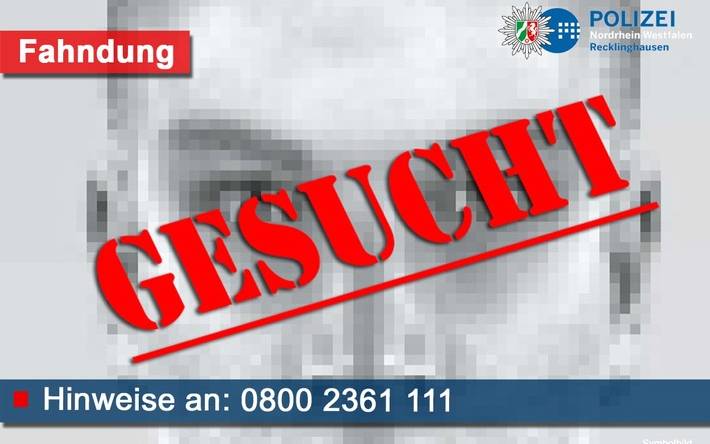 Grafik der Polizei Recklinghausen zur Vermisstensuche