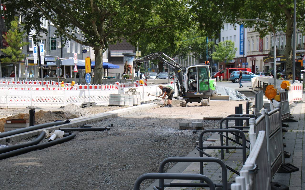 Baustelle Ebertstraße Gelsenkirchen