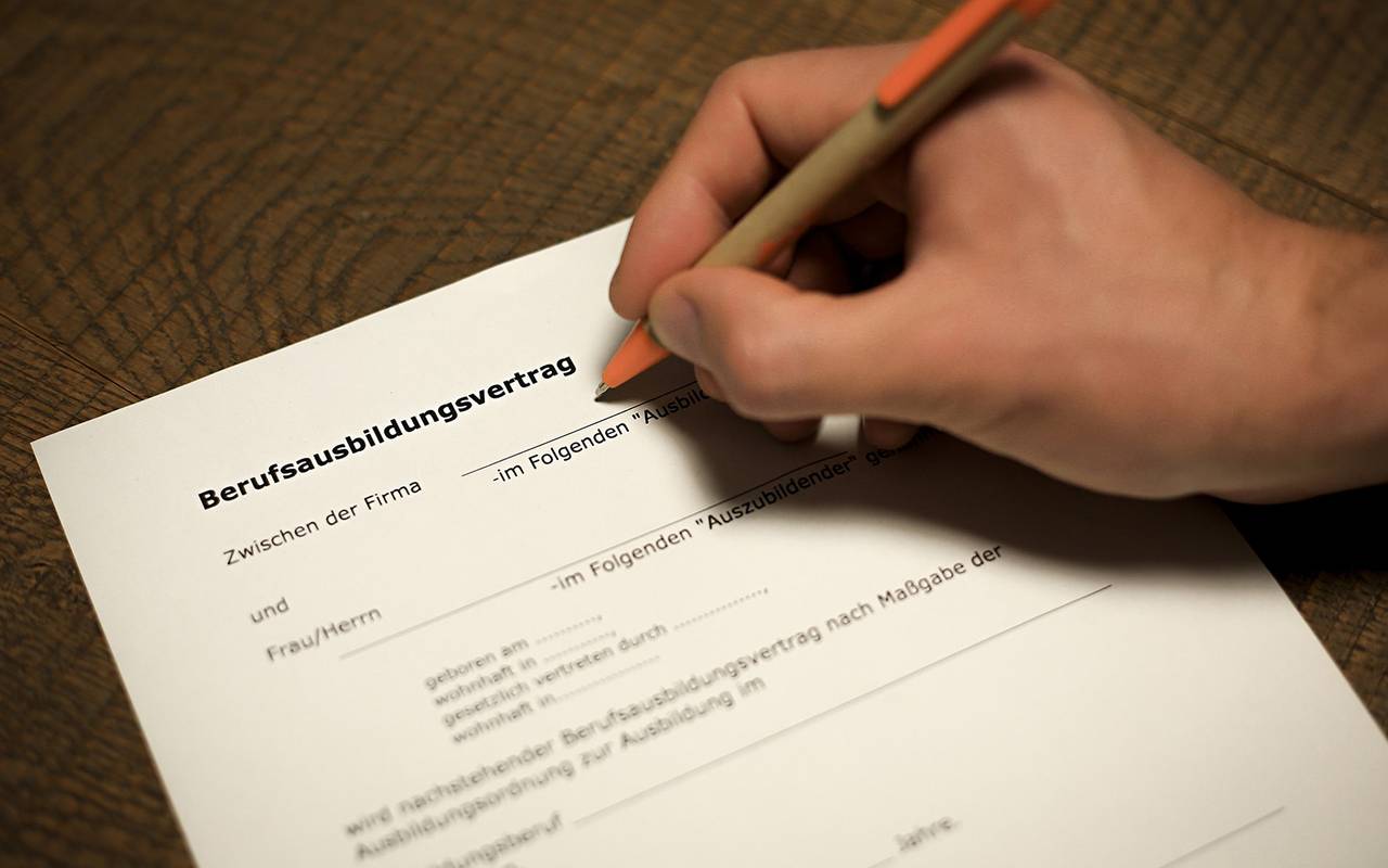 Ausbildungsvertrag