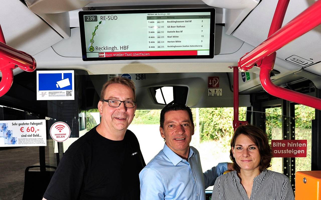 Vestische Bus Anzeige