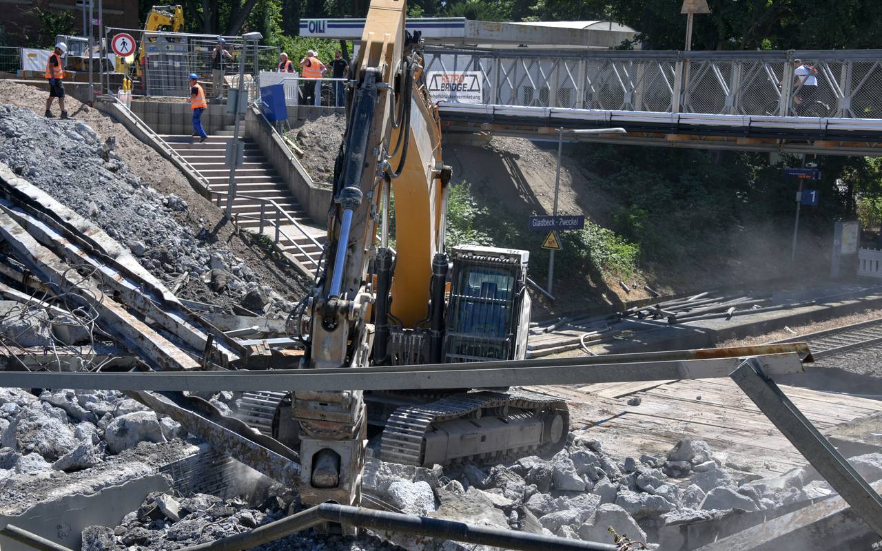 Brückenbaustelle Gladbeck-Zweckel