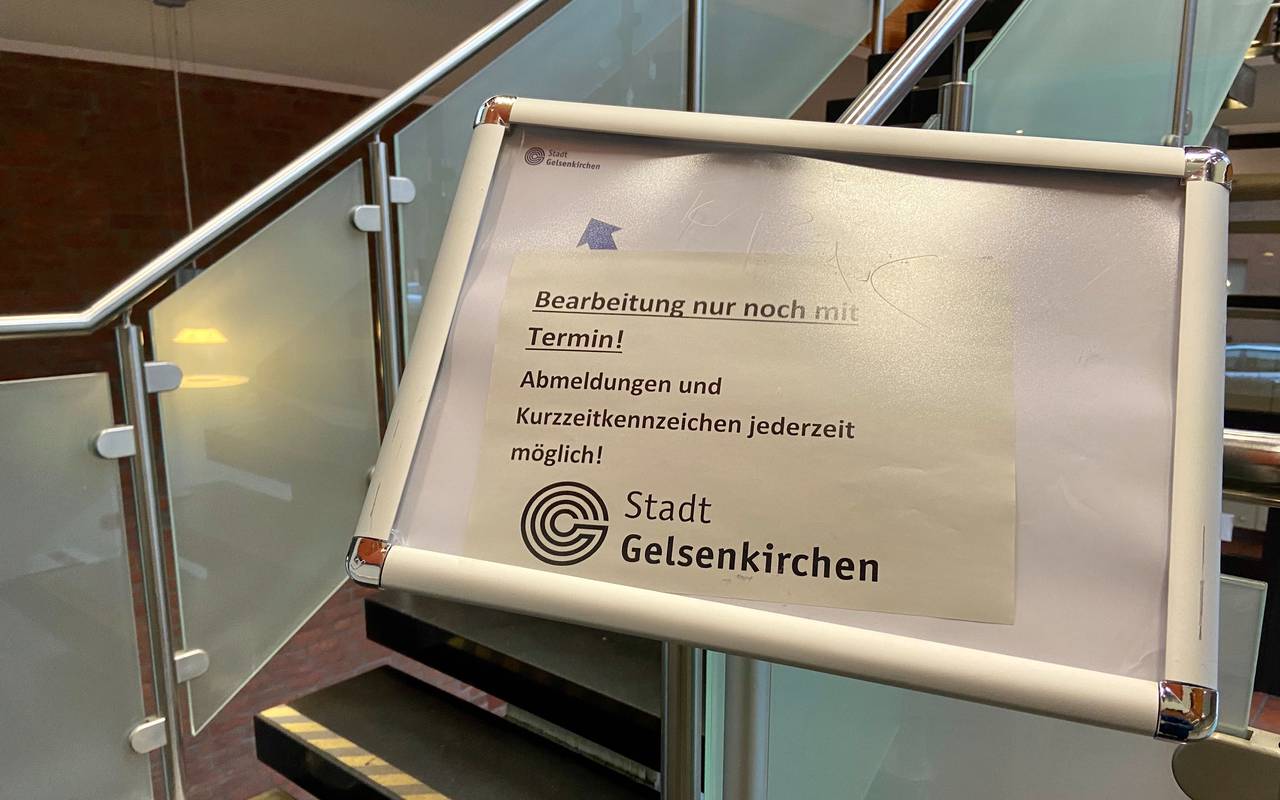 Ein Bild aus der Zulassungsstelle in Gelsenkirchen