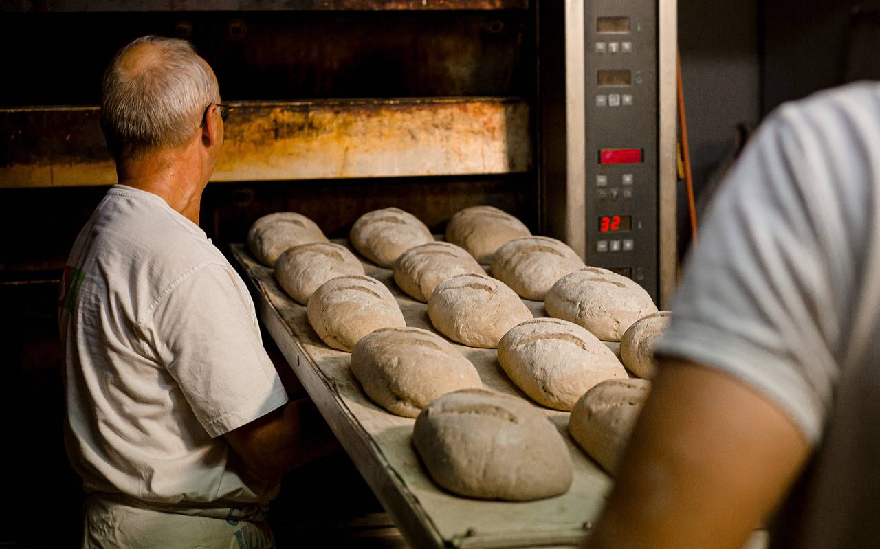 Arbeit in der Bäckerei