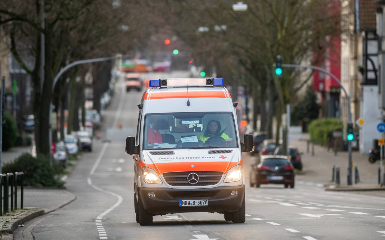 Ein Wagen des DRK