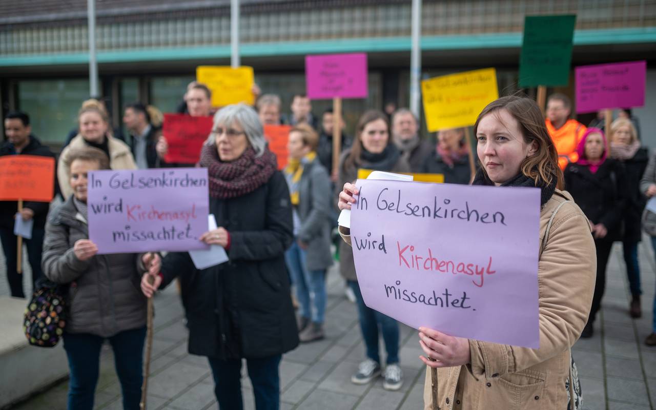 Demo wegen Abschiebung aus Kirchenasyl in Gelsenkirchen