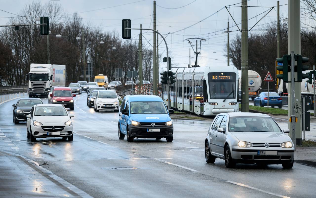 Die Kurt-Schumacher-Straße in Gelsenkirchen