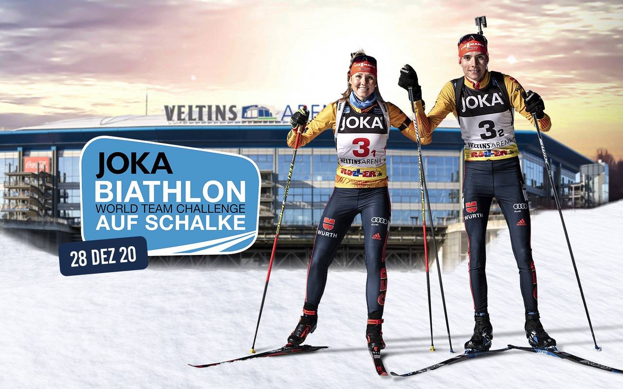 Plakat zur Biathlon World Team Challenge 2020