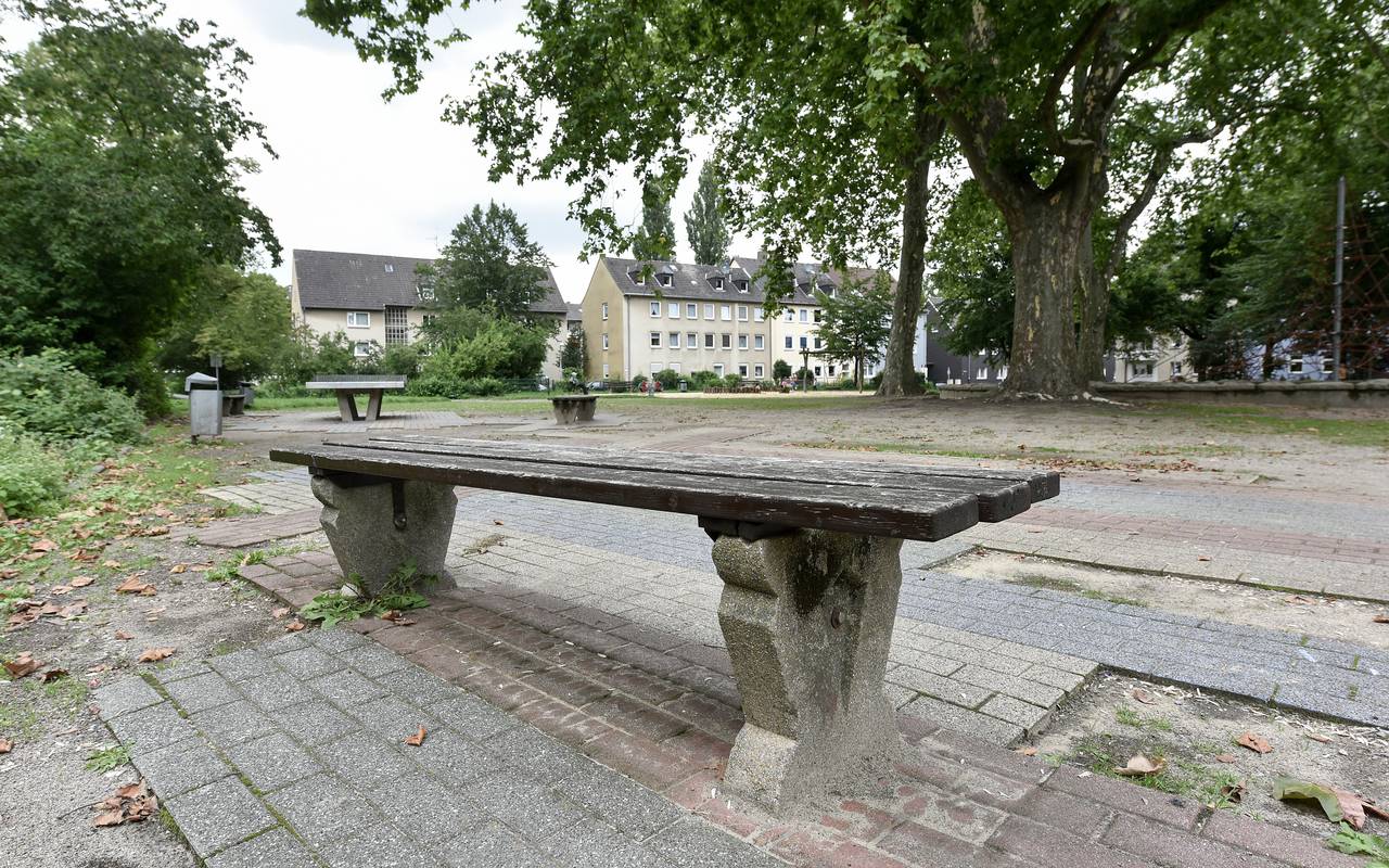 Der Möntingplatz in Gelsenkirchen-Schalke