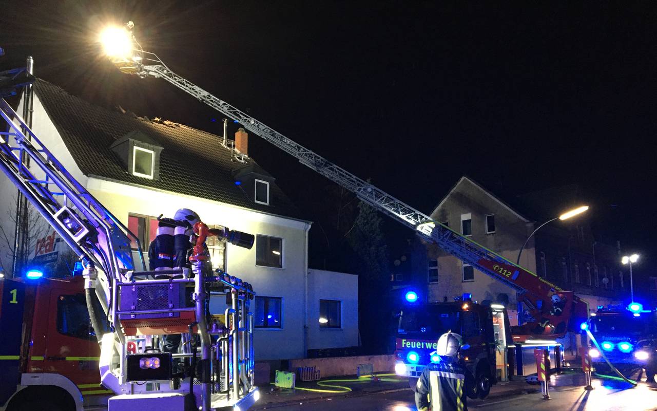 Ein Bild des Feuerwehreinsatzes.