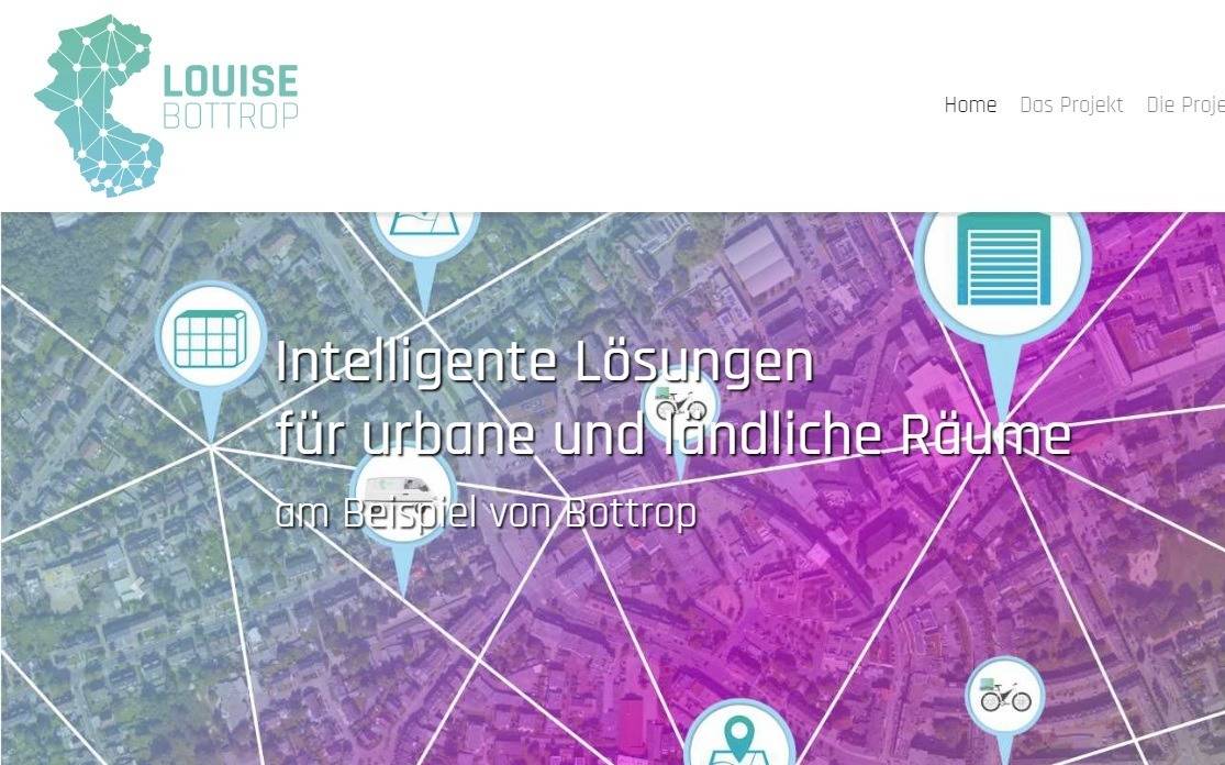 Ein Bild der Website von LOUISE.
