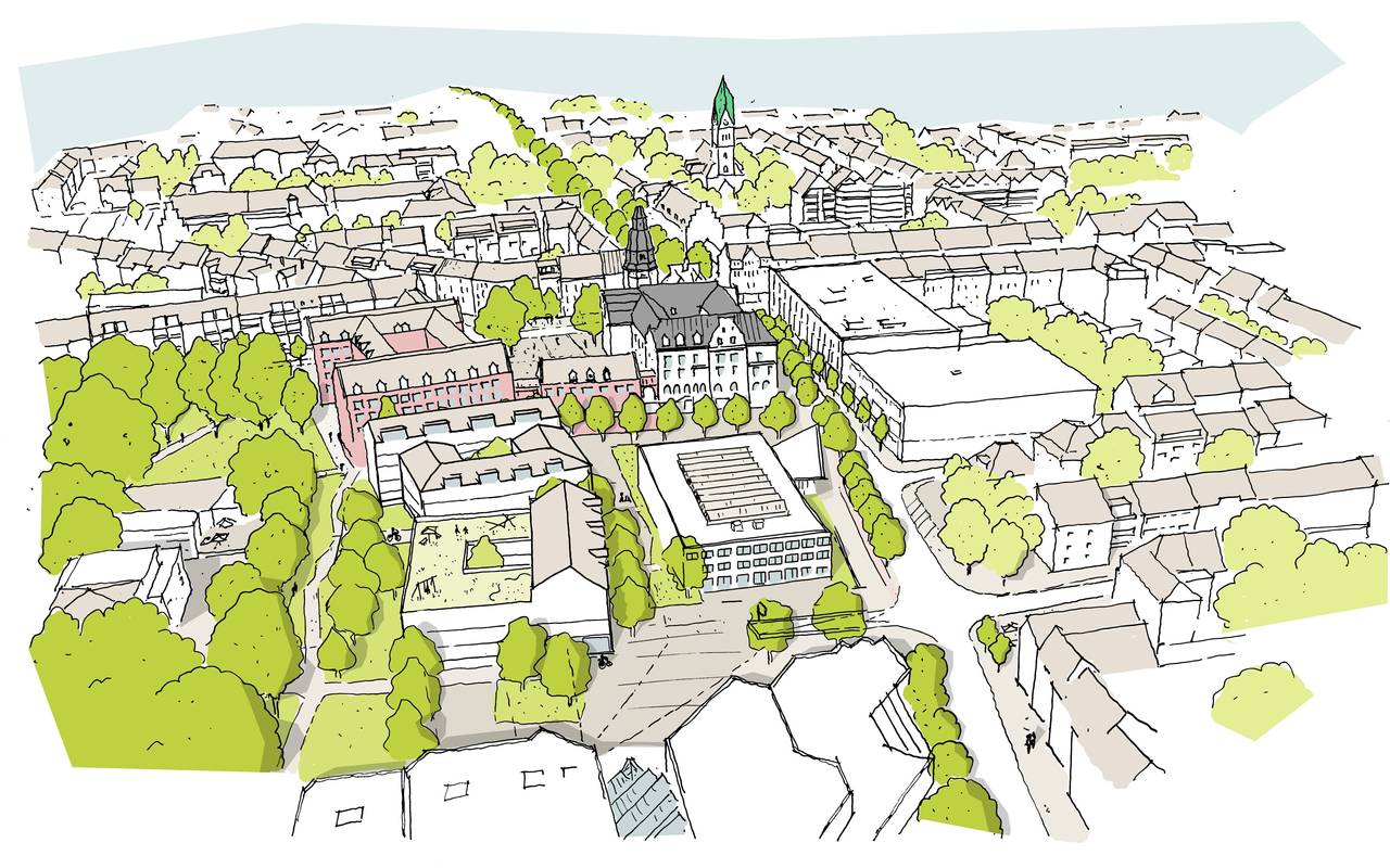 Visualisierung Neubau Sparkassenturm Gladbeck Viktoria-Quartier