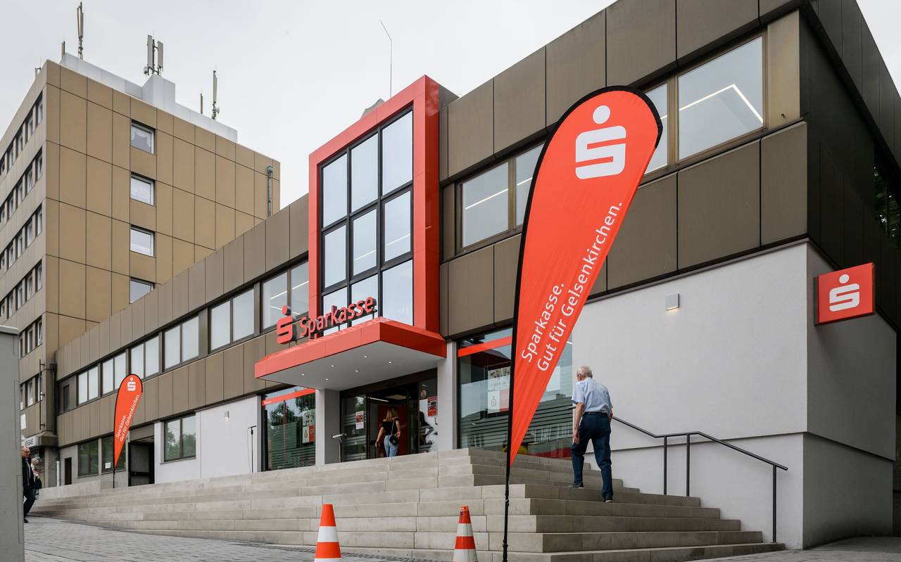 Eine Filiale der Gelsenkirchener Sparkasse