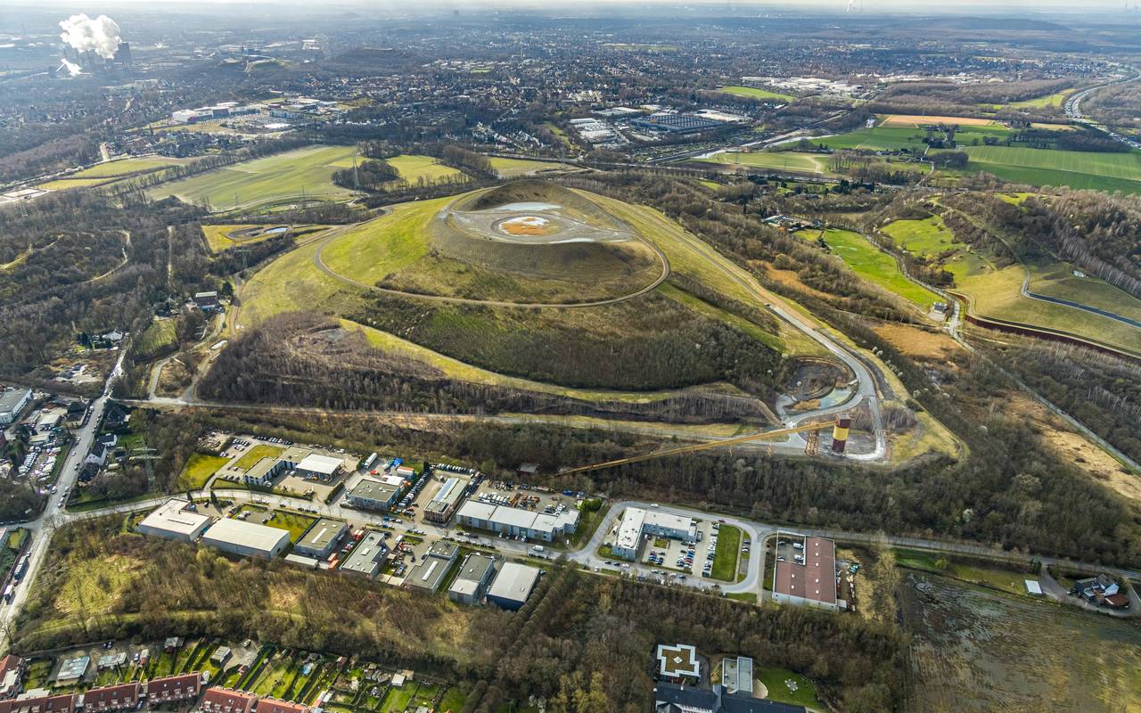 Der Gewerbepark Gladbeck-Brauck aus der Luft