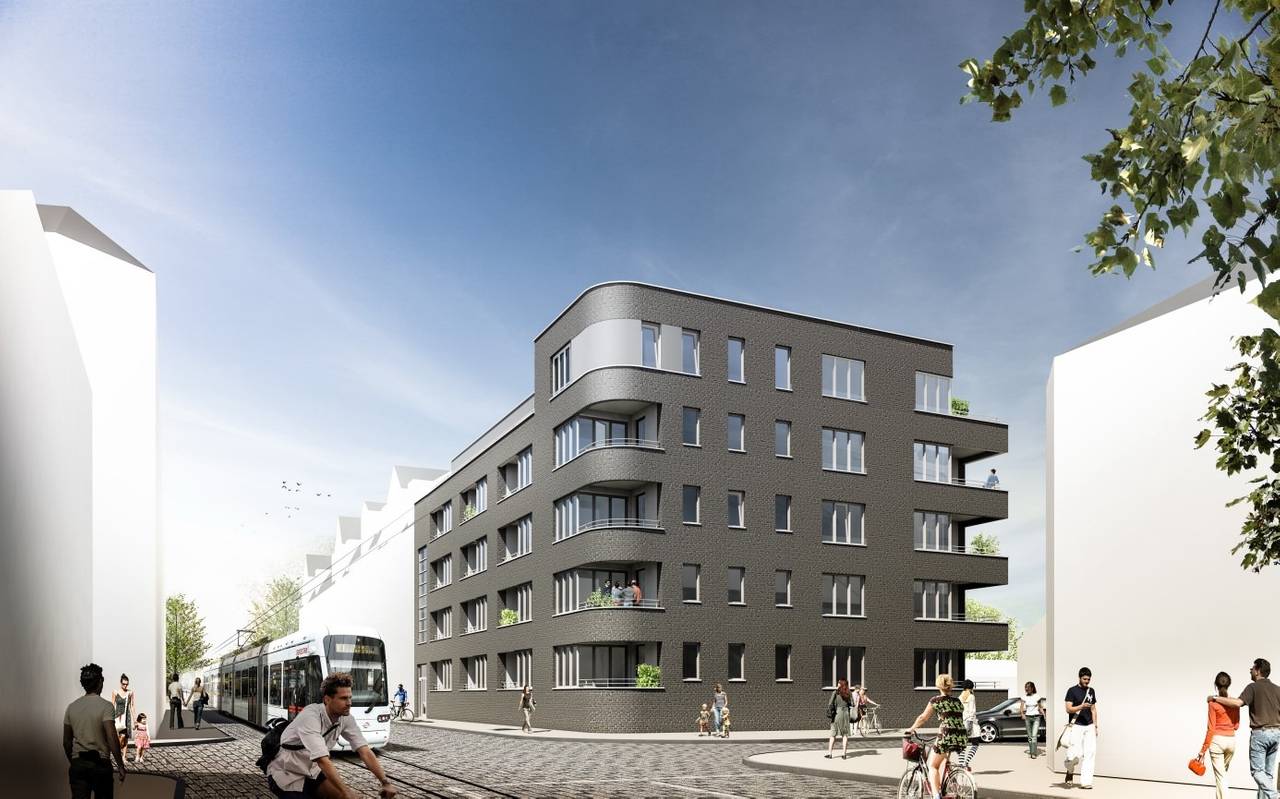 Eine Visualisierung des neuen Virchowbogens an der Bochumer Straße
