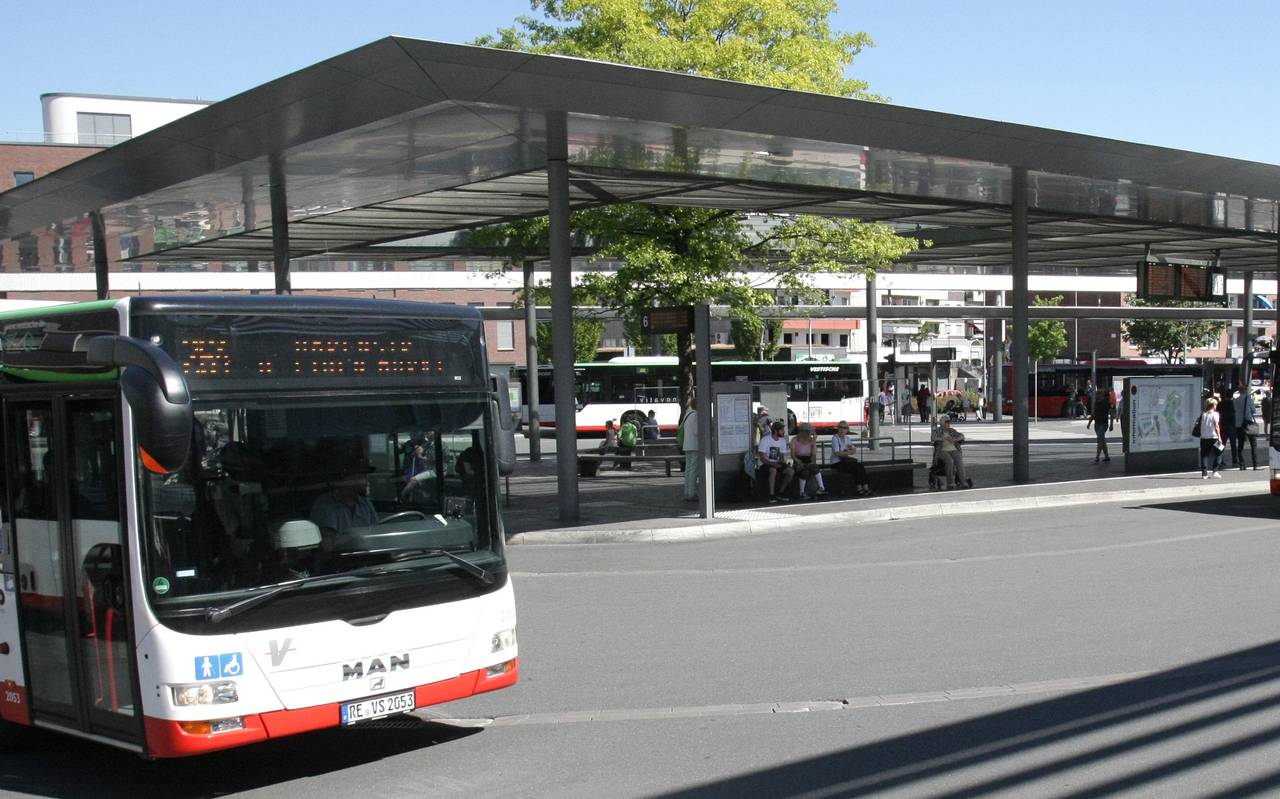 Der Busbahnhof in Bottrop