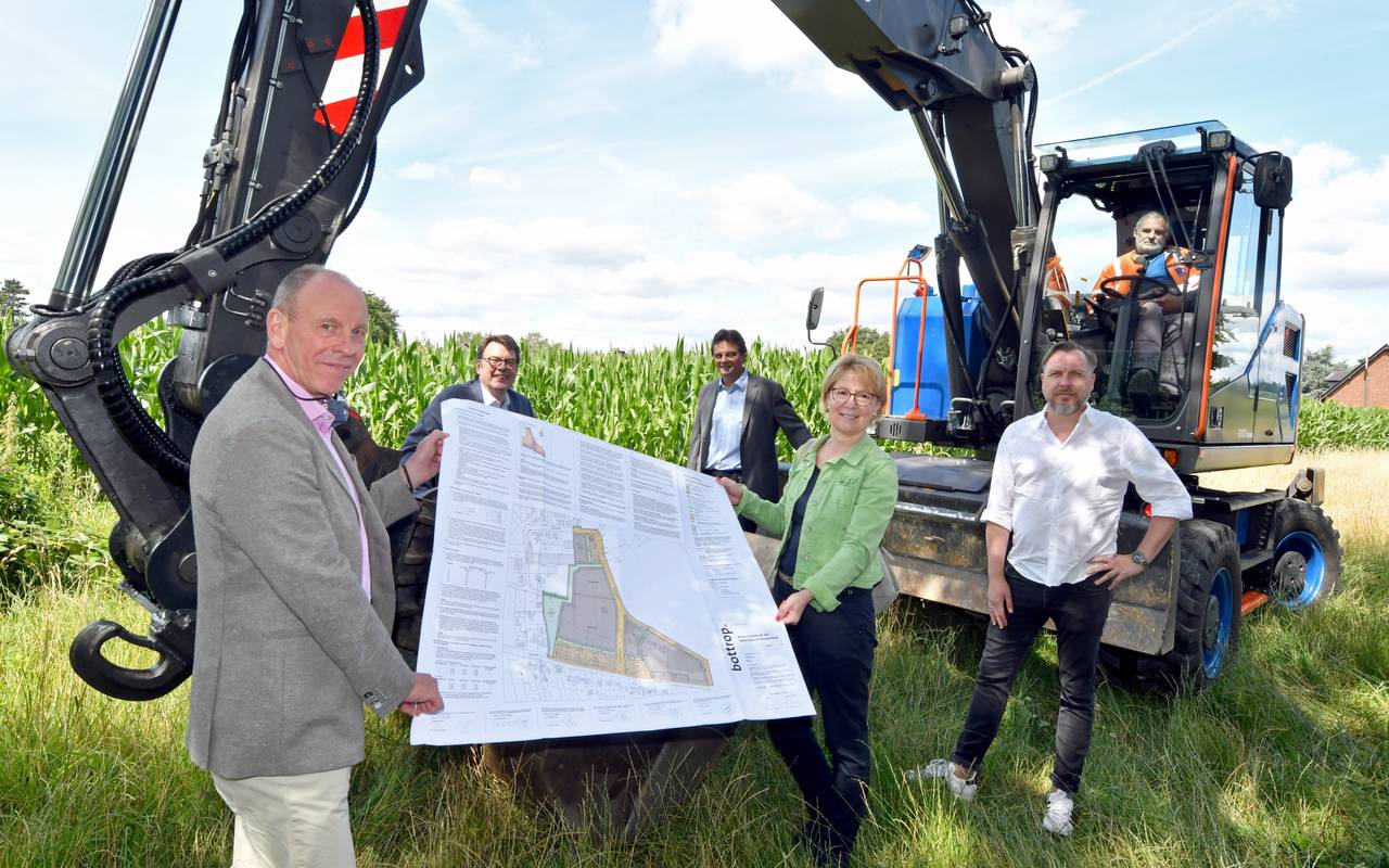 Erschließungsstart für das Gewerbegebiet Brandenheide