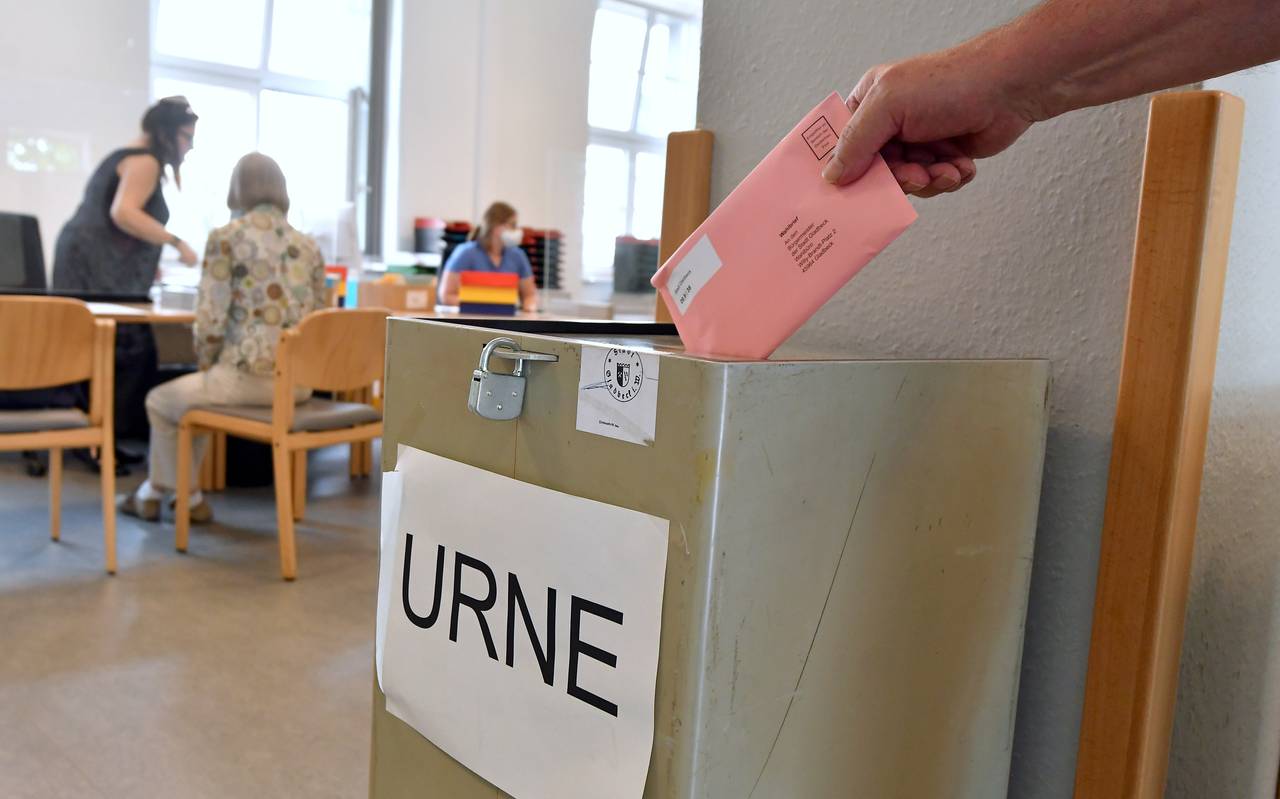 Die Briefwahlstelle in Gladbeck im Fritz-Lange-Haus