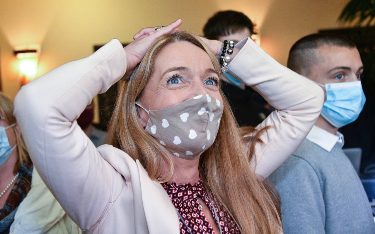 Bettina Weist nach der Wahl zur Bürgermeisterin in Gladbeck