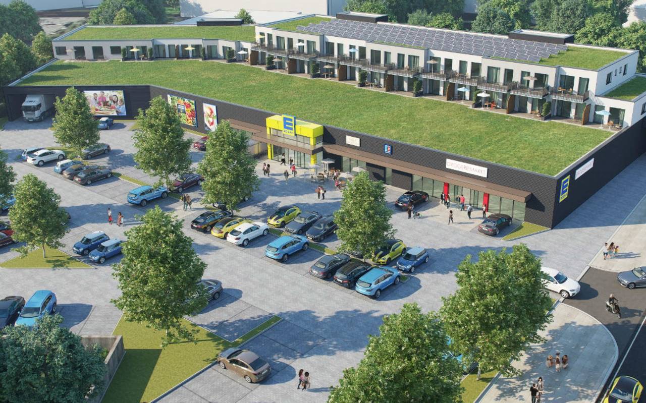 Visualisierung des neuen Edeka-Marktes am Eigener Markt in Bottrop