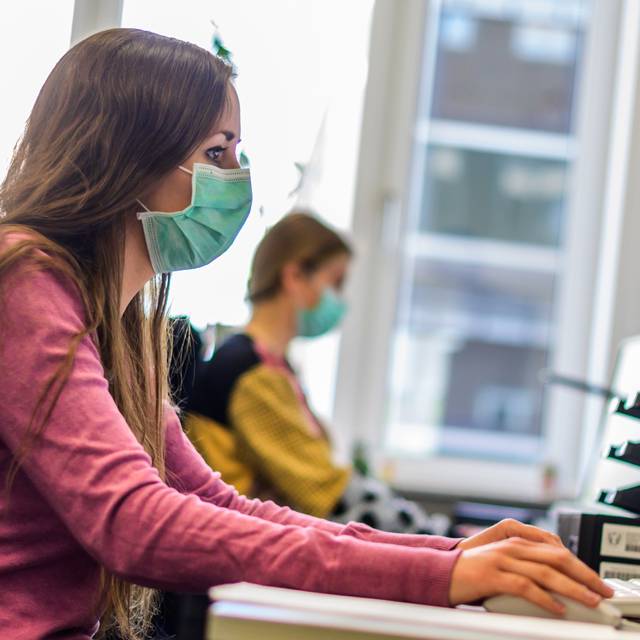 Mitarbeiter im Gesundheitsamt