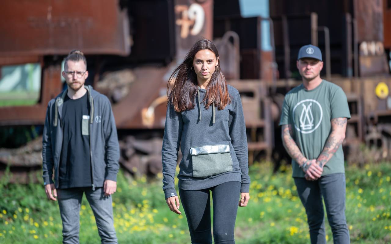Models mit Grubenhelden-Klamotten