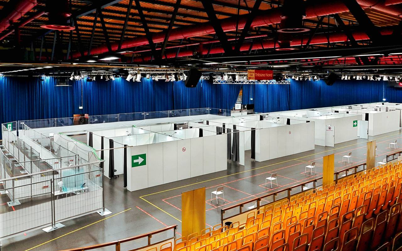 Das Impfzentrum in der Gelsenkirchener Emscher-Lippe-Halle