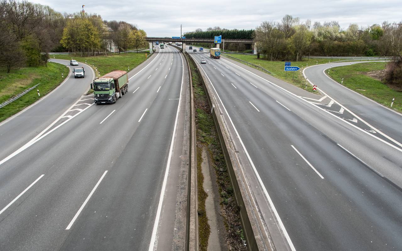 Die A2 bei Gladbeck