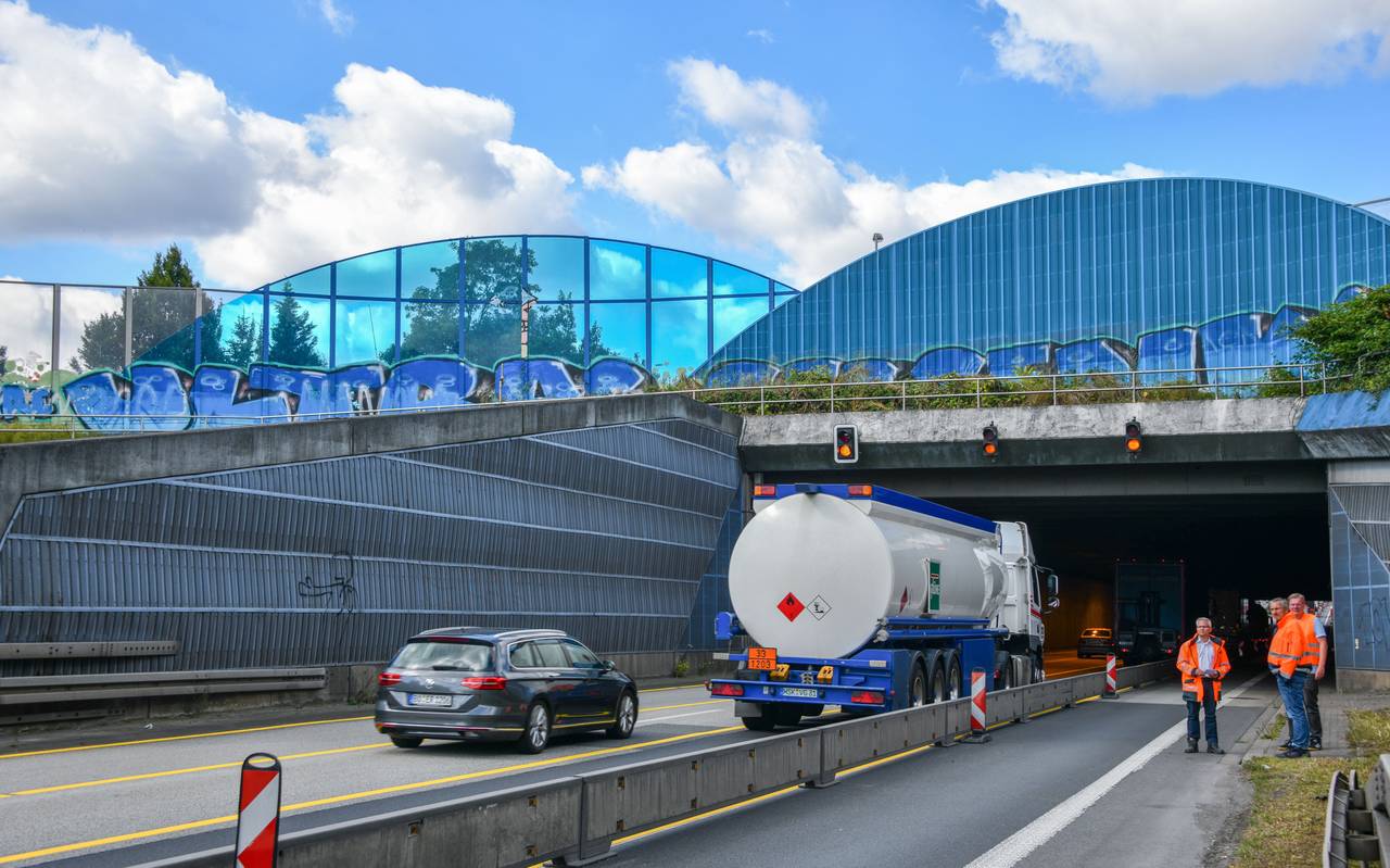 Bauarbeiten im A2-Tunnel Erle