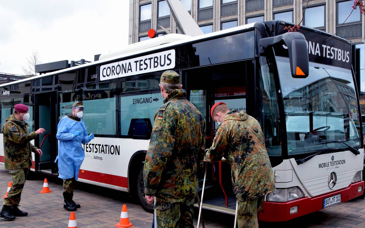 Der Corona-Schnelltest-Bus Bottrop