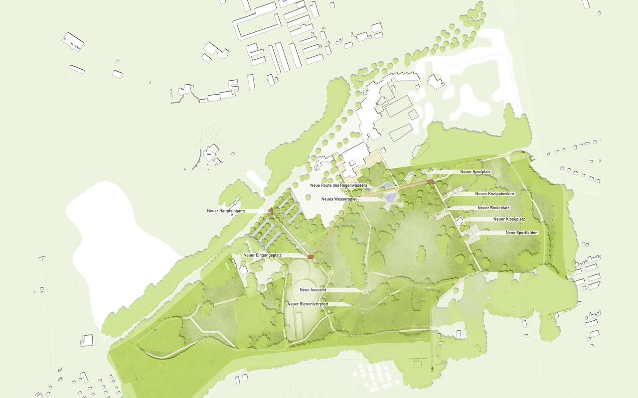 Der Plan für den Umbau des Revierparks Nienhausen