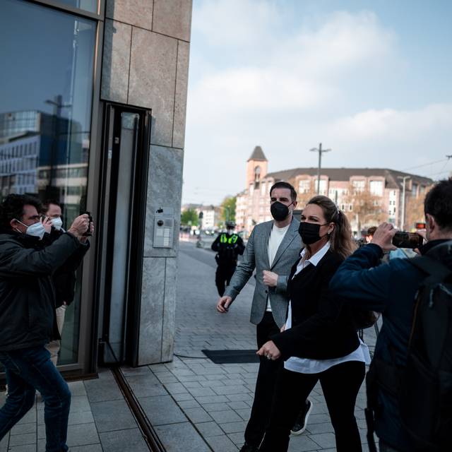 Christoph Metzelder auf dem Weg ins Gericht
