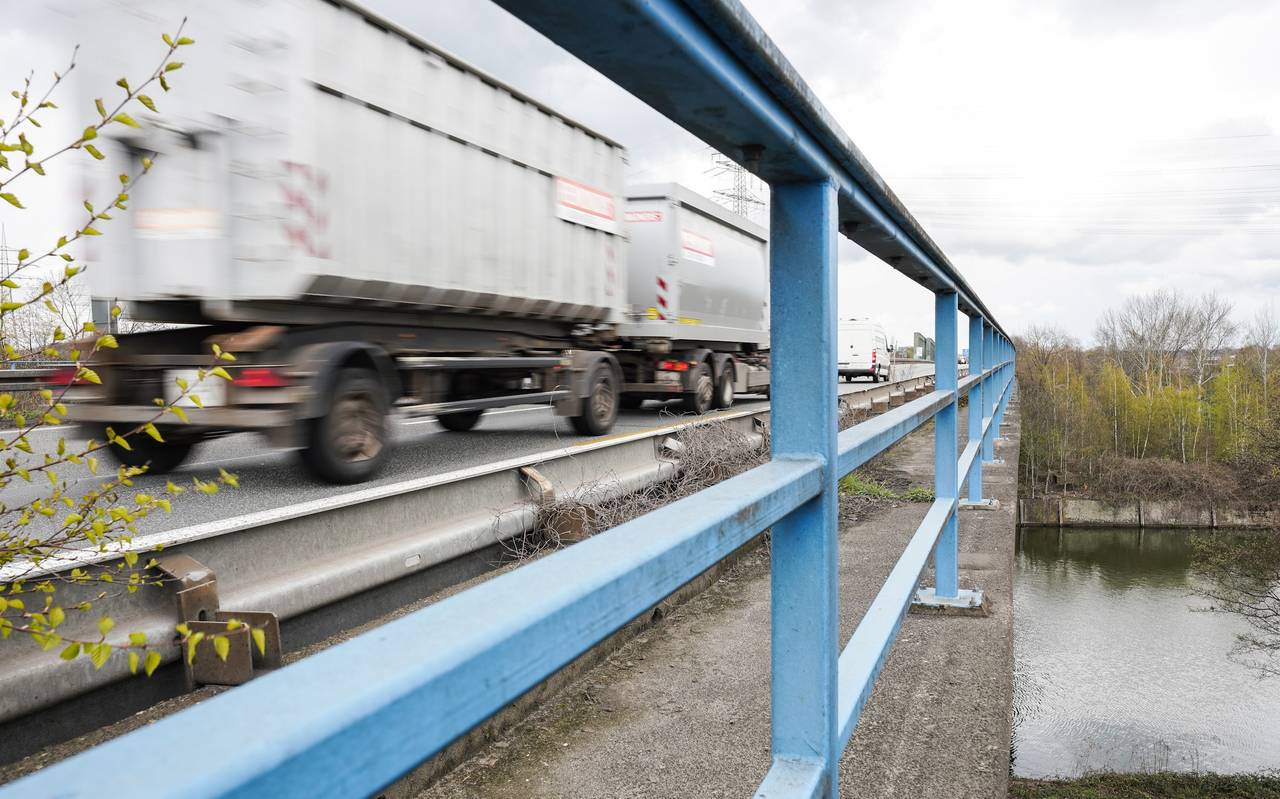 Die Emschertalbrücke an der A43