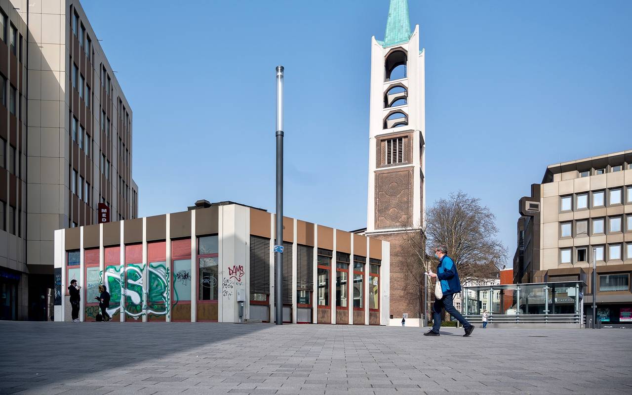 Der Heinrich-König-Platz in der Gelsenkirchener Innenstadt