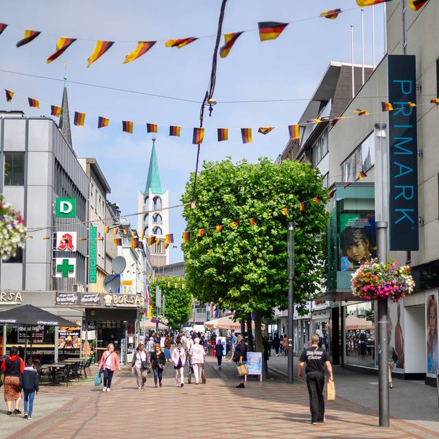 Die Bahnhofstraße in der Gelsenkirchener Innenstadt