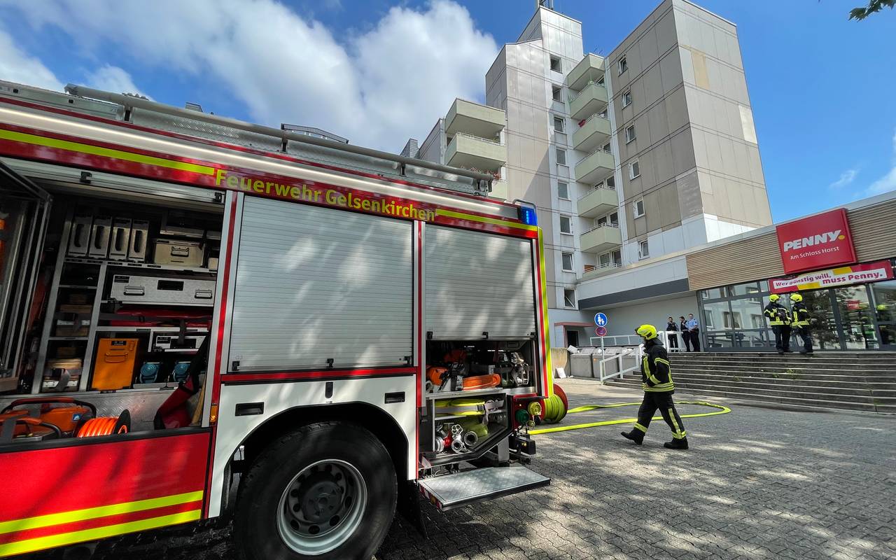 Feuerwehreinsatz in GE-Horst