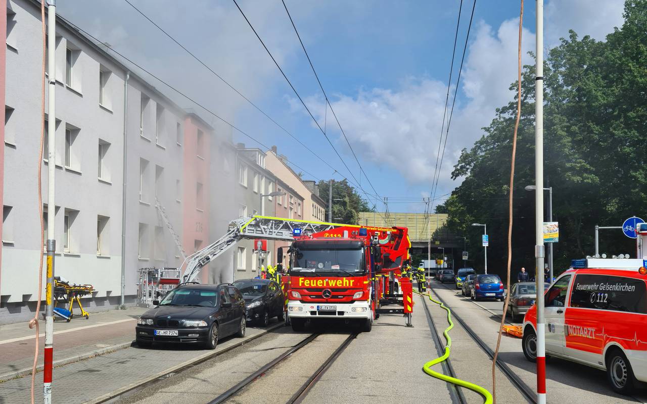 Kellerbrand Feuerwehr Gelsenkirchen