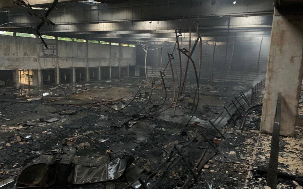 Feuer Sporthalle Ingeborg-Drewitz-Gesamtschule