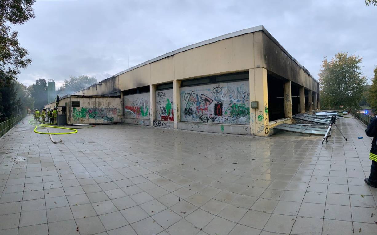 Feuer Sporthalle Ingeborg-Drewitz-Gesamtschule