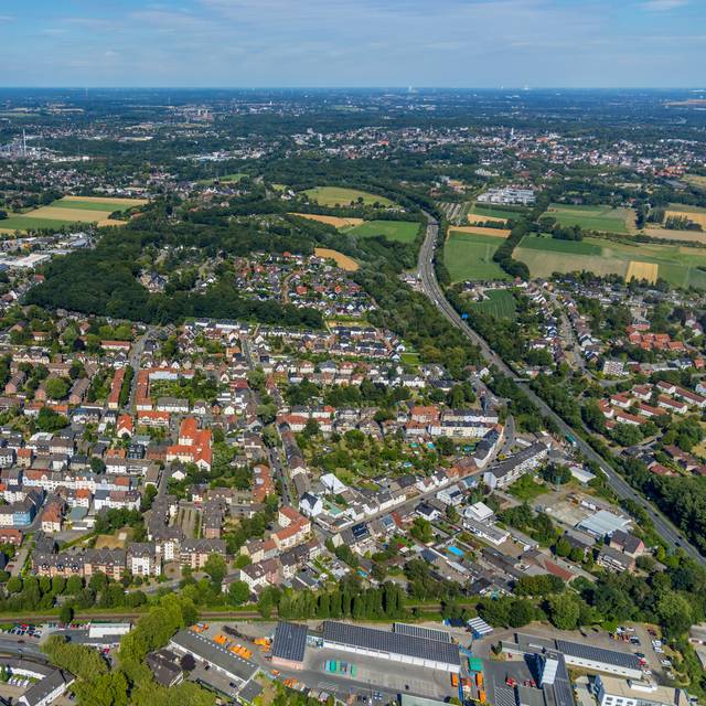 Die B224 in Gladbeck aus der Luft