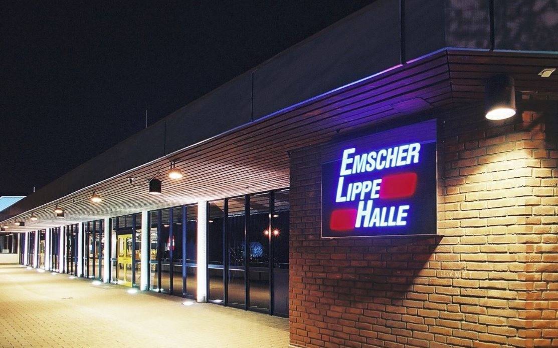 Die Emscher-Lippe-Halle Gelsenkirchen von außen