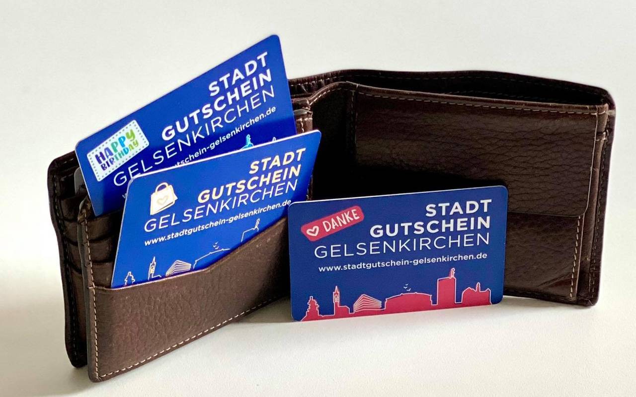 Portemonnaie mit Gutscheinen