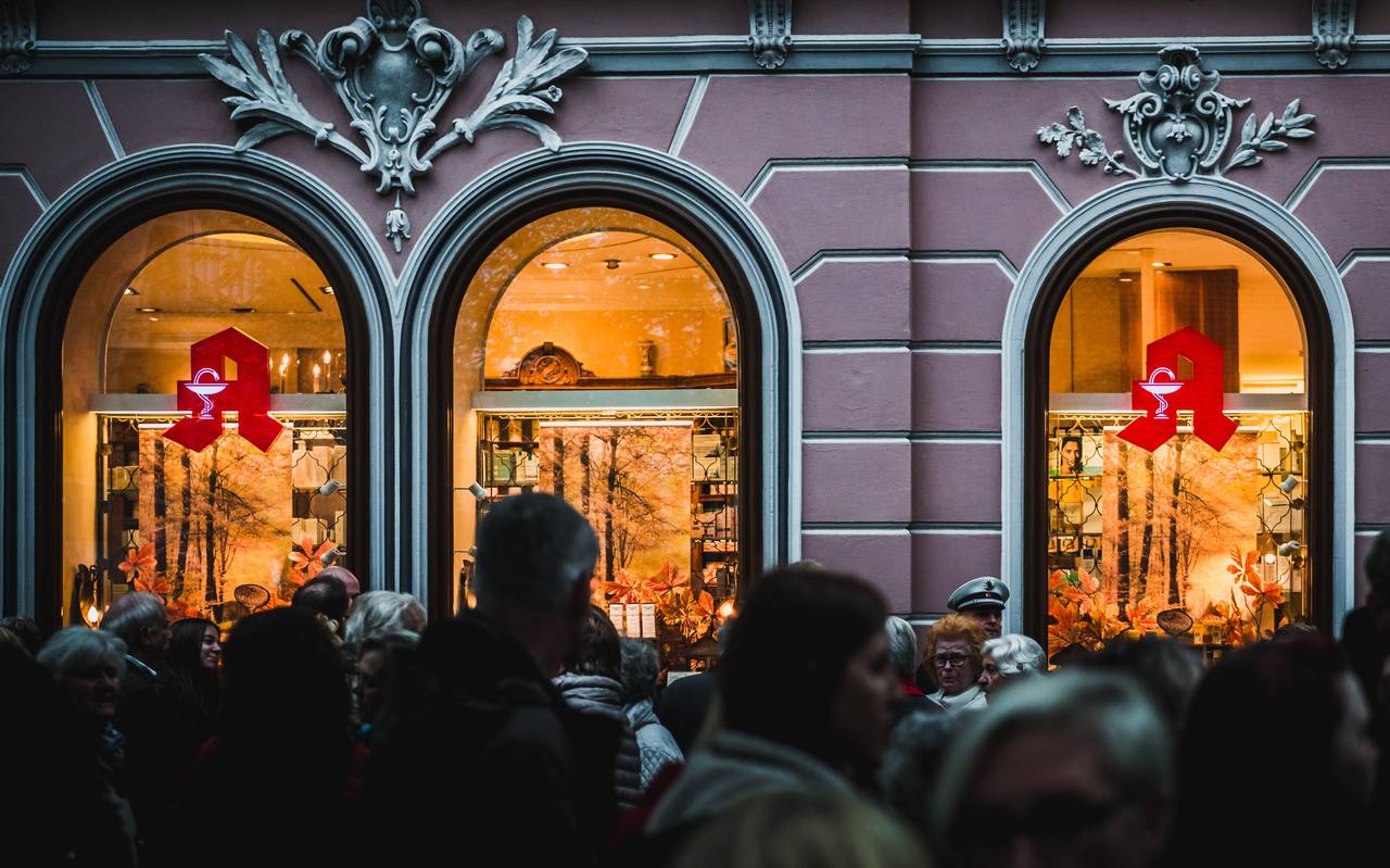 Demo vor Bottroper Apotheke