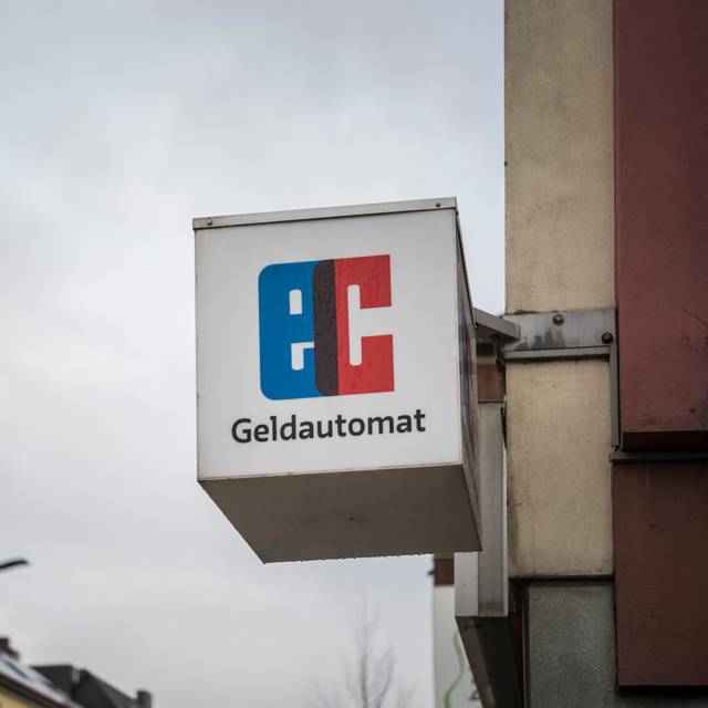 Schild "Geldautomat"