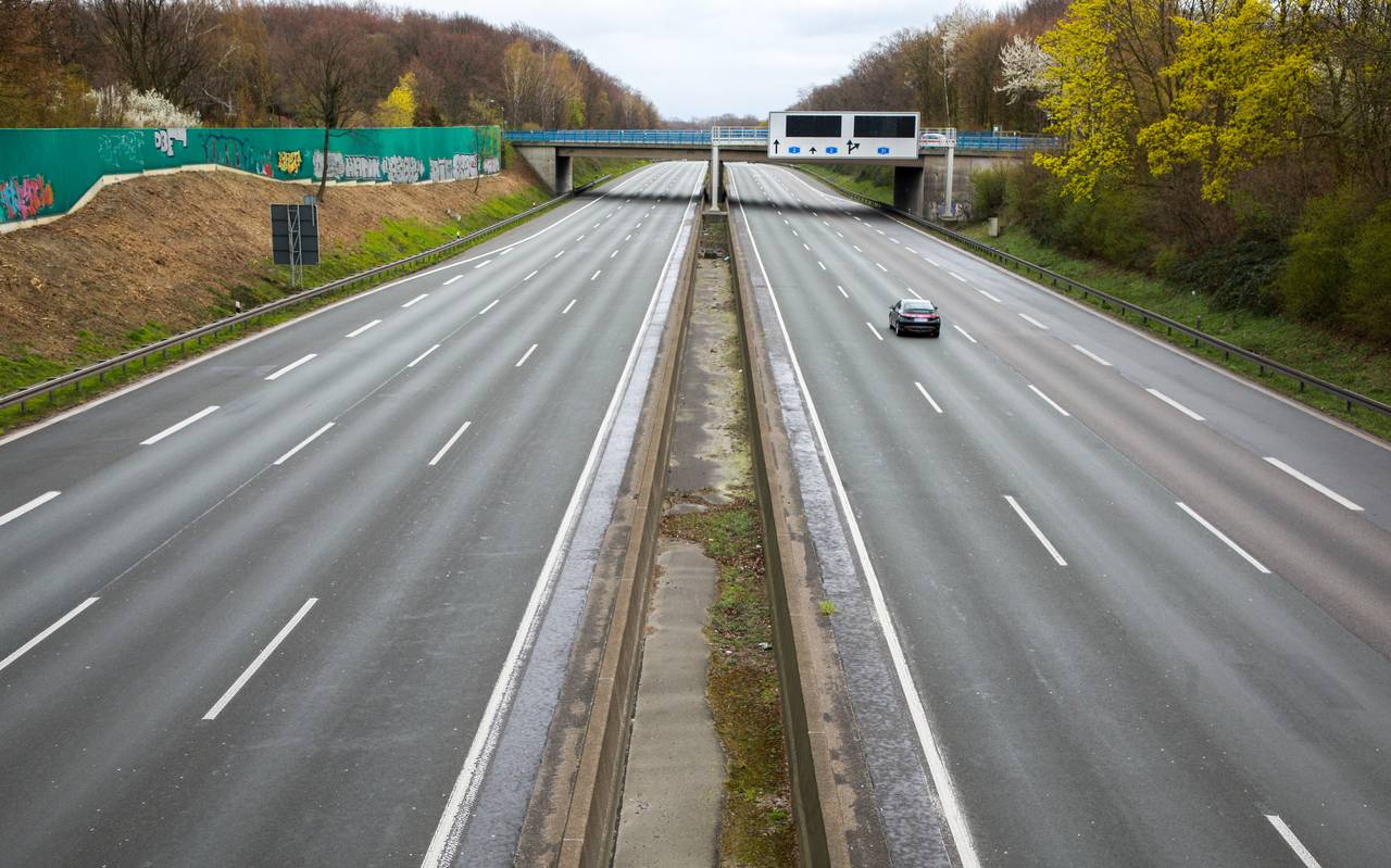 Die A2 zwischen Bottrop und Oberhausen