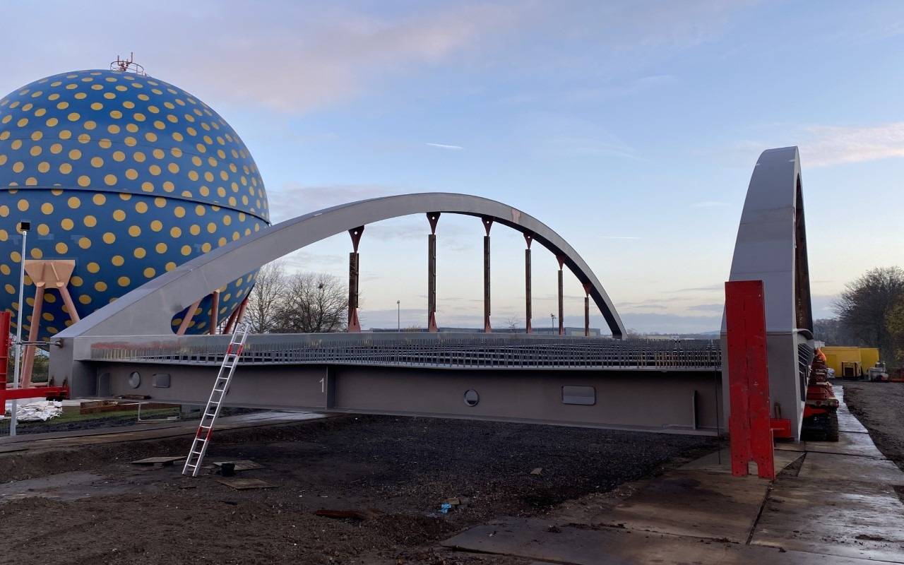 Neue Brücke über den Rhein-Herne-Kanal an der Uechtingstraße