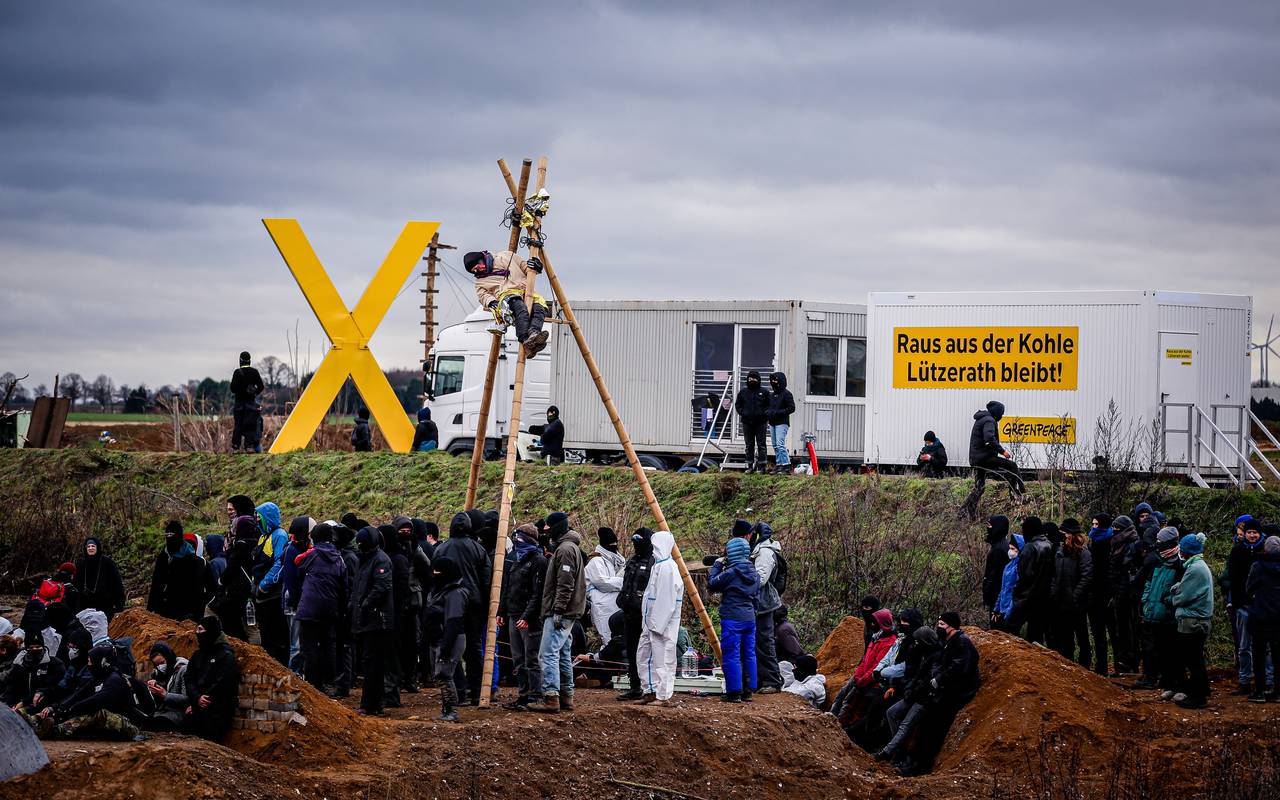Protestcamp von Klimaaktivisten in Lützerath