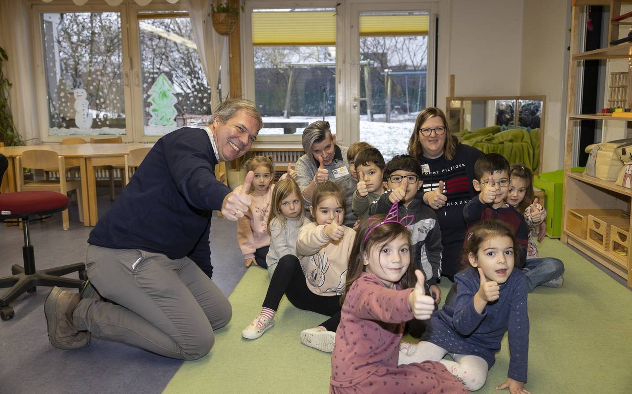 Kinder und Mitarbeiter im ZUSi-Projekt Kita in Gelsenkirchen