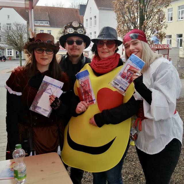 Typisierungsaktion beim Schubkarrenumzug Rosenhügel