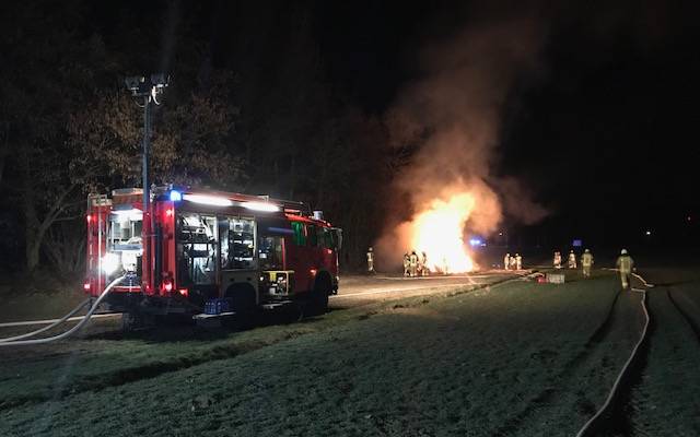Strohballen- Brand Kirchhellen